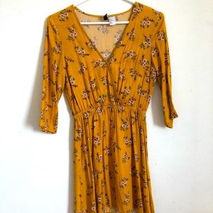 Yellow floral dress